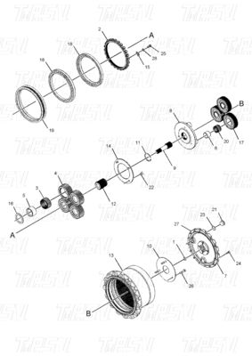 E312C Excavator Swing and Travel Drive Motor and Reducer Assembly Catalog
