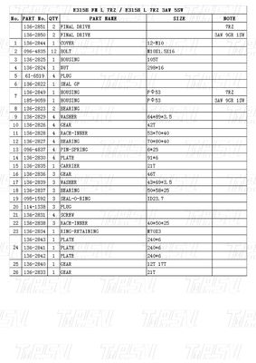 Bolt on Installation 136-2850 E315B Excavator Travel Drive Catalog Motor with Planetary Reducer