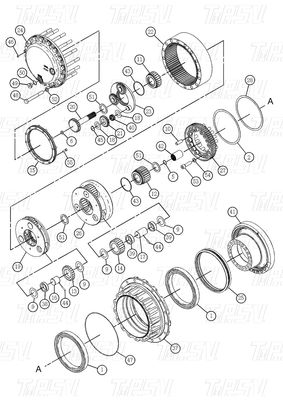 Bolt On Planetary 511-6013 527-7082 514-9423 514-9426 326D Excavator Travel Drive For Energy Mining Industrial Machinery
