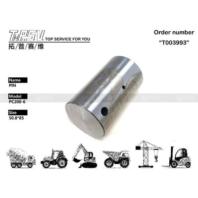 Strength 20Y-26-21320 PC200-6 Excavator Swing 2Stage Pin Steel Black Color Easily Installed For Machinery Repair Shops