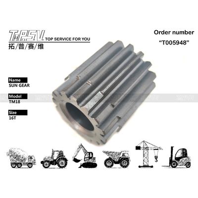 Precision Black XKAY-01766 TM18 Excavator Travel 2 Stage Sun Gear Drive For Hydraulic Motor Drive