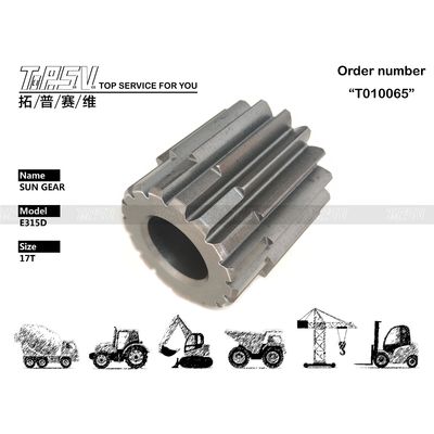 Premium Black Steel 165-5793 E315C Excavator Travel 2 Stage Reducer Sun Gear