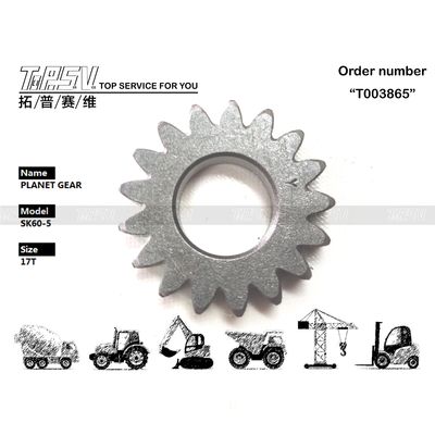 Transport Packaging SK60-5 Excavator Swing 1 Stage Planetary Gear For Construction Machinery Steel Material