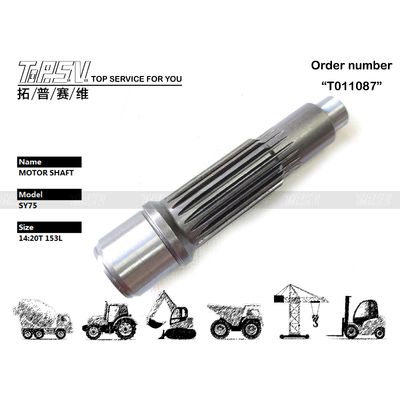 Dealed Bag SY75 Excavator Motor Shaft with Gear Oil Maintenance and Transport Packaging