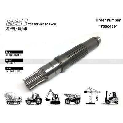 High Precision PC120-6 Excavator Travel Motor Shaft Parts for Excavator Transmission System Performance