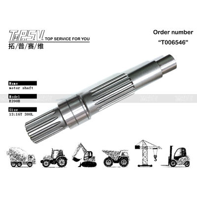 096-4372 Heat Treatment Steel E200B Excavator Travel Motor Shaft For Superior Performance And Longevity