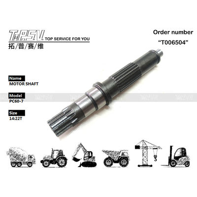 TZ500D2002-00 Gear Meshing Installation PC60-7 Excavator Travel Motor Shaft Pump Parts with High Precision and Compatibility