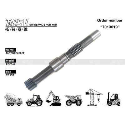 FUHMSH-3-2875 Dealed Bag PC20-6 Excavator Travel Motor Shaft For Excavator Transmission System Maintenance