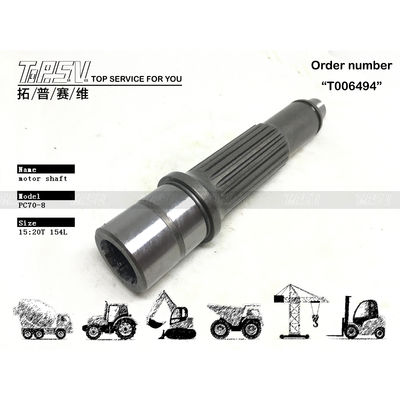 TZ110D2002-00 High Durability PC70-8 Excavator Travel Motor Shaft Parts For Machinery Repair Shops Construction