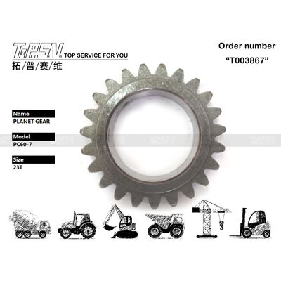 201-26-71160 Gear Meshing Installation Black PC60-7 Excavator Swing 1 Stage Planetary Gear With Low Maintenance And In Black Color