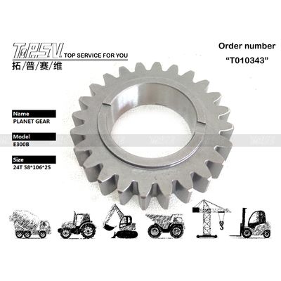 094-6437 Compatibility E300B Excavator Travel 1 Stage Planetary Gear with Forging Technique and Sealable Bags Transport Packaging