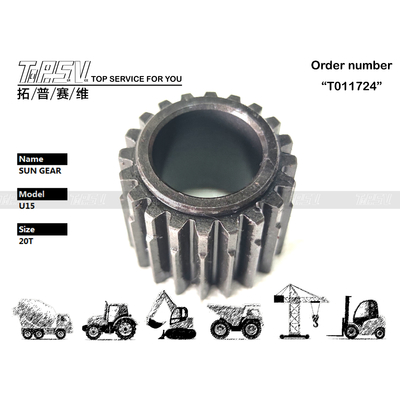 KX15 Excavator Travel 2 Stage Sun Gear Parts Hydraulic Motor Drive