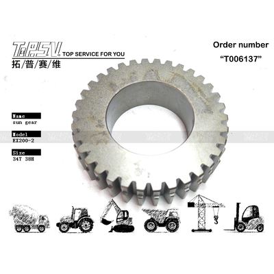EX200-2 Excavator Travel 2 Stage Sun Gear Easy To Install With Gear Oil