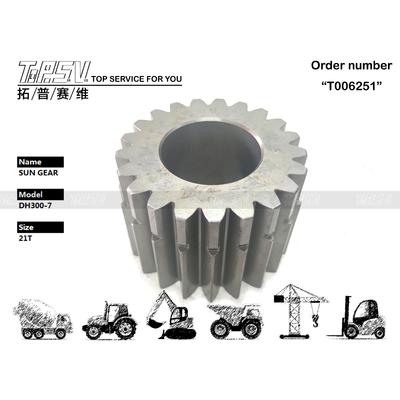 K9000794 Easy To Install DH300-7  Travel 3 Stage Sun Gear Smooth Operation in Excavator Transmission System Made of Steel