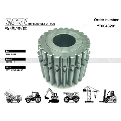 YN32W01054P1 High Precision SK210-8 Excavator Swing 2 Stage Sun Gear In Excavator Machinery Depends On Size