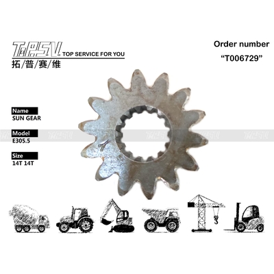 198-5013 Compatibility E305.5 Excavator Travel Sun Gear for Different Excavator Models