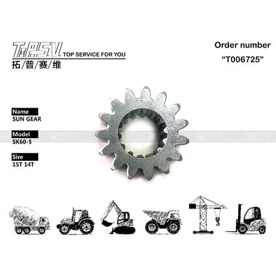 TZ814B1006-00 Planetary Reducer PC60-7 Excavator Travel Sun Gear Drive Motor and Ready to Ship