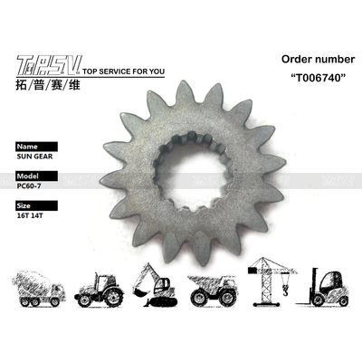 TZ507D1006-00 PC60-7 Excavator Travel Sun Gear for In Excavator Machinery Compatibility Compatible With Various Excavator Models Country Of Origin