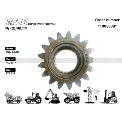 206-26-71410 High Durability PC220-7 Excavator Swing 1 Stage Sun Gear Easy Installation Maintenance with Convenient Gear Oil