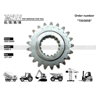 3051680 Compatibility Compatible With Various EX60-2 Excavator Swing 1 Stage Sun Gear Models Steel Excavator Travel Motor Parts