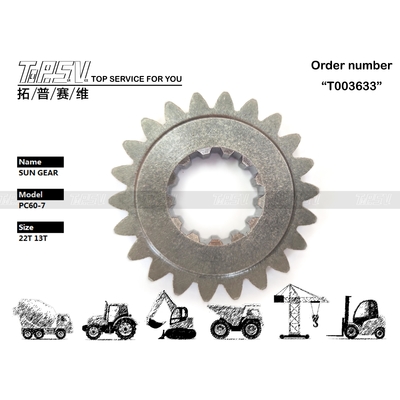 201-26-71150 Easy To Install PC60-7 Excavator Swing 1 Stage Sun Gear Motor with Hydraulic Motor Drive Dependable Performance