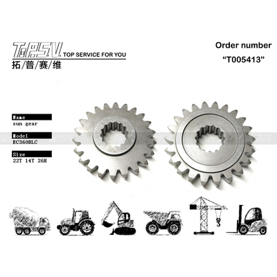 VOE14515056 Black EC360D Excavator Travel 1 Stage Sun Gear Planetary Reducer for Excavator Transmission System