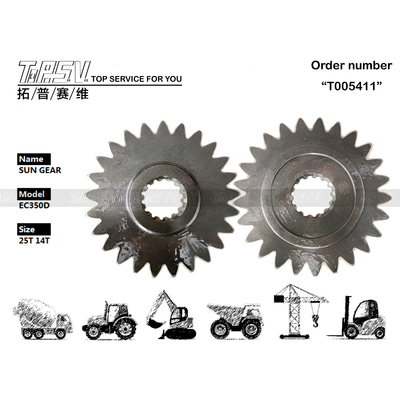 VOE14570934 Gear Oil Maintenance EC290D Excavator Sun Gear Used in Excavator Machinery with and Black Color