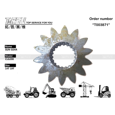 High Durability CLG200 Excavator Swing 1 Stage Sun Gear Motor Parts for Construction Equipment