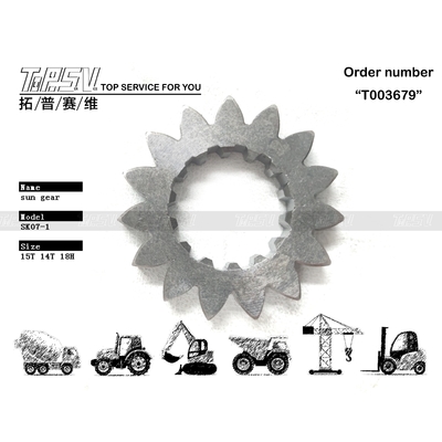High Precision Excavator Swing 1 Stage Sun Gear for Excavator Transmission System in High Demand