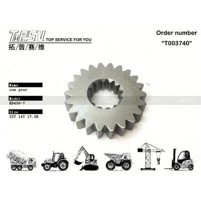 Easy To Install HD450-7 Excavator Swing 1 Stage Sun Gear Planetary Reducer with High Durability