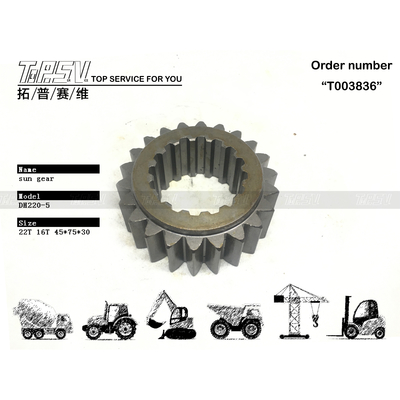 Transport Packaging Dealed Bag DH220-5 Excavator Swing 1 Stage Sun Gear for Excavator Transmission System Used In Excavator Machinery