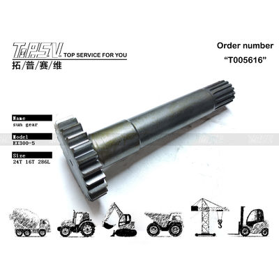 2038915 Black EX300-5 Excavator Travel 1 Stage Sun Gear with High Durability and Color