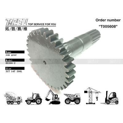High Durability EX200-2 Excavator Travel 1 Stage Sun Gear in Black Color from Dependable Distributor