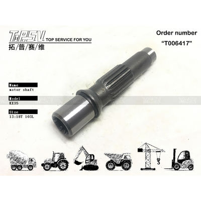 Steel KX35 Excavator Travel Motor Shaft Compatible with Excavator Transmission System