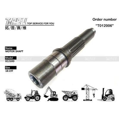 Manufactured EC210D Excavator Travel Motor Shaft Pump Parts with Hydraulic Motor Drive