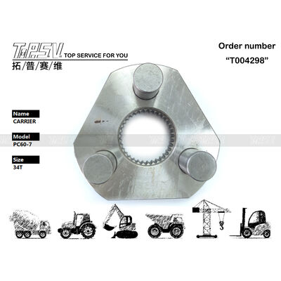 201-26-71130 Hydraulic Motor Drive PC60-7 Excavator Swing 2 Stage Carrier Black Color Swing Mechanism Part Suitable for Various Excavator Models