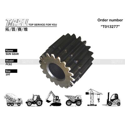 Compatible With Various PC02 Excavator Travel 2 Stage Sun Gear Box Durable Heavy Duty Construction Equipment Replacement Part