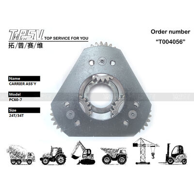 PC60-7 Excavator Swing 2 Stage Carrier ASSY Parts For Swing Drive Excavator Spare Parts