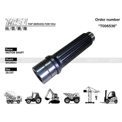 Sturdy Steel SK250-6 Excavator Hydraulic Motor Shaft / Excavator Hydraulic Oil LQ15V00007S042