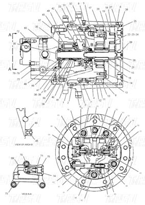 Good price 194-6469 Optimized Final Drive Reducers with Bolt on Installation Catalog E303 online