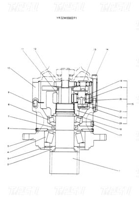 Good price YR32W00002F1 Bolt On Excavator Swing Drive Planetary Reducers for Mining and Energy SK60-5 Catalog online