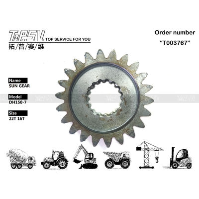 404-00066 DH150-7 Excavator Swing 1 Stage Sun Gear Steel In Transmission