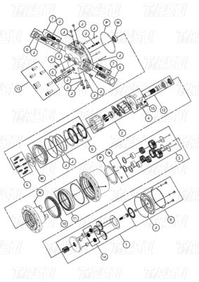Good price 452-6213 E306E Excavator Travel Drive Catalog Bolt-on online
