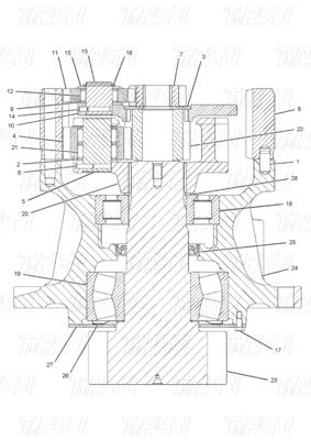 Good price Heavy Duty Black Excavator Swing Drive Catalog For Various Models OEM online