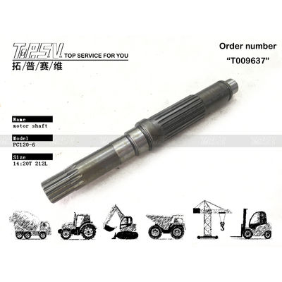 Good price TZ263B2002-01 PC120-6 Excavator Travel Motor Shaft Steel Tear Resistance online