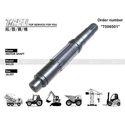 PC120-6 GM18VL Excavator Travel Motor Shaft Black TZ269B2002-00 16:20T