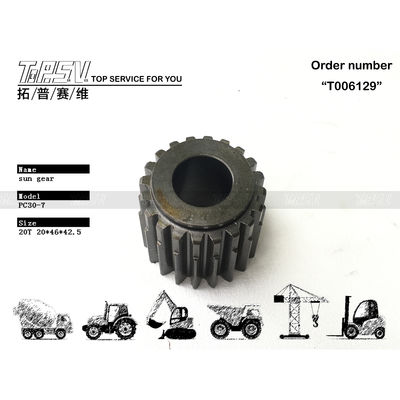 FUFRP-1159-08 High Precision PC30-7 Excavator Travel 2 Stage Sun Gear  In Black Color