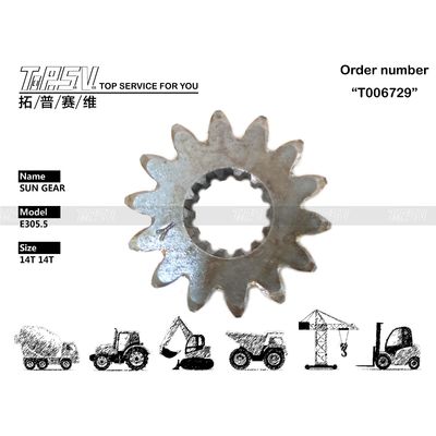 Good price 198-5013 Compatibility E305.5 Excavator Travel Sun Gear for Different Excavator Models online