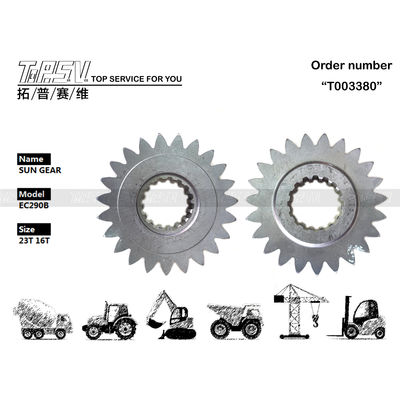 VOE14547279 Steel EC290B Excavator Swing 1 Stage Sun Gear for Easy Installation in Excavator Transmission System Smooth Installation