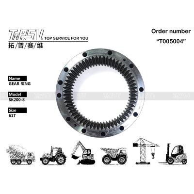 YN32W01056P1 SK200-8 Excavator Swing Gear Ring For Swing Drive Excavator Spare Parts